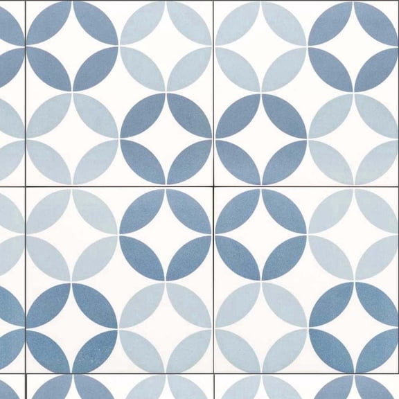 The Tile Life Twinkle 8.7" x 8.7" Blue Matte Porcelain Tile Sample