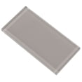 thumbnail image 1 of The Tile Life Urban 3" x 6" Light Gray Shiny Glass Subway Tile Sample, 1 Piece, 1 of 3