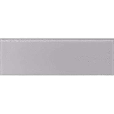 The Tile Life Urban Light Gray Brick Glass Mosaic Backsplash Wall Tile, 12" x 12", 1-Piece