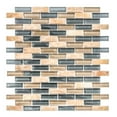 thumbnail image 1 of The Tile Life Victory Mixed Brick Ocean Sand Glass Mosaic Wall Tile 12x12 in 1-Piece, 1 of 1