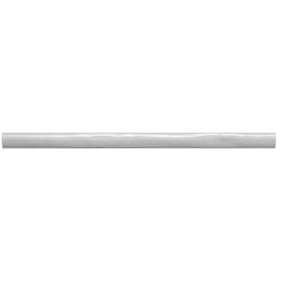 The Tile Life Waverly Gray Polished Ceramic Pencil Liner Tile, 0.8 x 12 in, 1-Piece