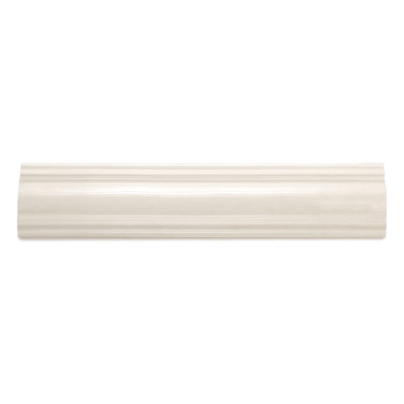 The Tile Life Waverly Porcelain Polished Ceramic Chair Rail Tile, 3 x 12 in, 1-Piece