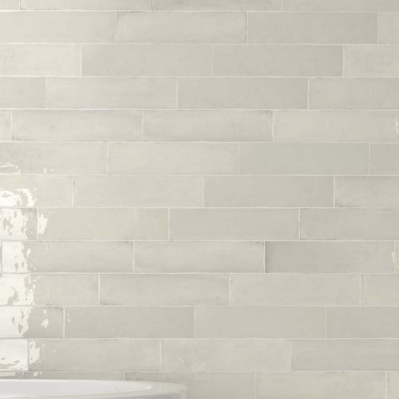 The Tile Life Waverly 3" x 12" Porcelain Polished Ceramic Subway Wall Tile 24-Piece