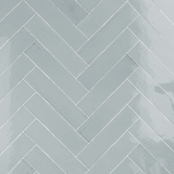 The Tile Life Waverly Ocean 3 in. x 4 in.Polished Ceramic Wall Tile Sample