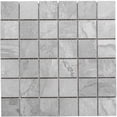 thumbnail image 1 of The Tile Life Wells Stone Slate 4" x 4" Gray Porcelain Mosaic Tile Sample, 1 Piece, 1 of 4