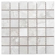 thumbnail image 1 of The Tile Life Wells Stone Slate 4" x 4" White Porcelain Mosaic Tile Sample, 1 Piece, 1 of 4