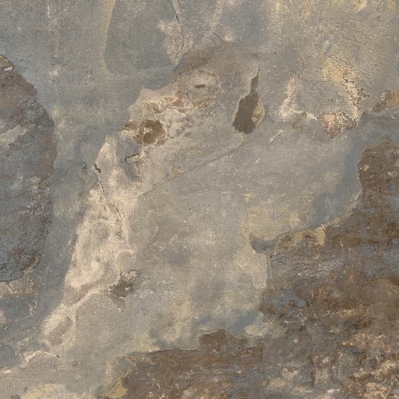 The Tile Life Wells Stone Slate 6" x 6" Multi Brown Matte Porcelain Floor and Wall Tile, Case (22 Tiles)