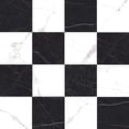 thumbnail image 1 of The Tile Life Windsor 4" x 4" Checkerboard Calacatta & Nero Marquina Matte Porcelain Tile Sample, 1 of 9