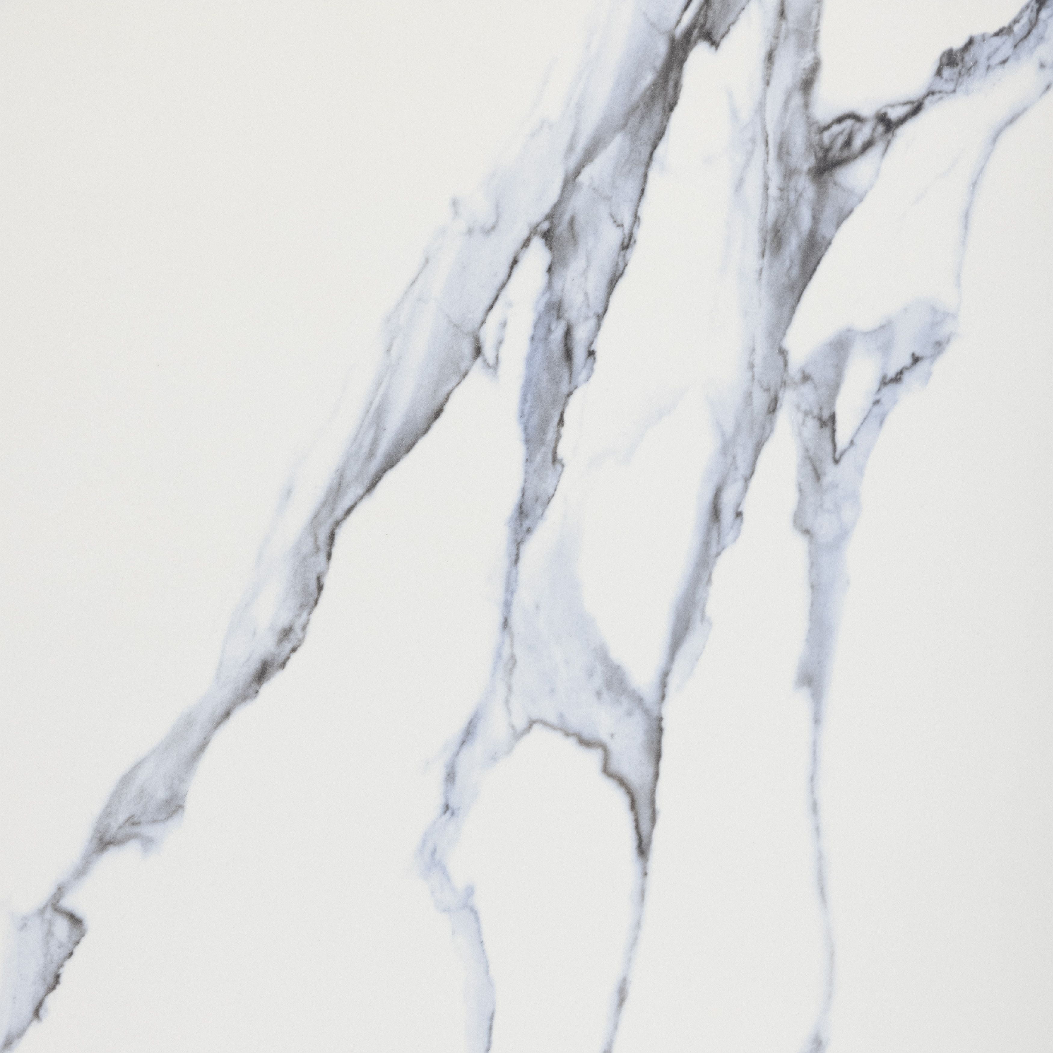 The Tile Project 24x24 Statuario Blue Polished Porcelain Tile (1 Sample Swatch)