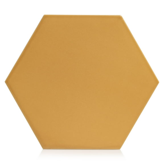 The Tile Project 7.8x9 Tribeca Hexagon Orange Porcelain Floor/Wall Tile (9.04 Sq. ft. per Box)