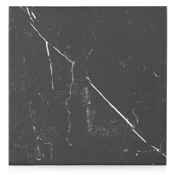 The Tile Project 8.86"x8.86" Elegance Black Base Field Porcelain Floor/Wall Tile (10.87 Sq. ft./Box)