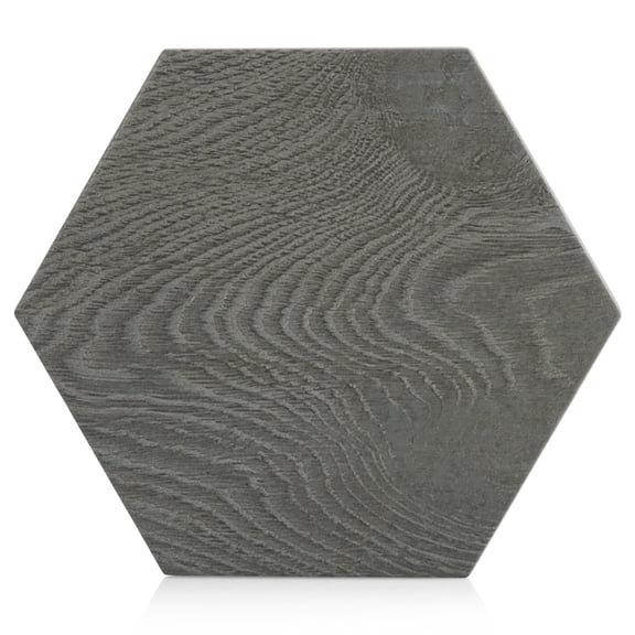 The Tile Project 8x10 Woodside Hexagon Porcelain Grafito Floor/Wall Tile (1 Sample)
