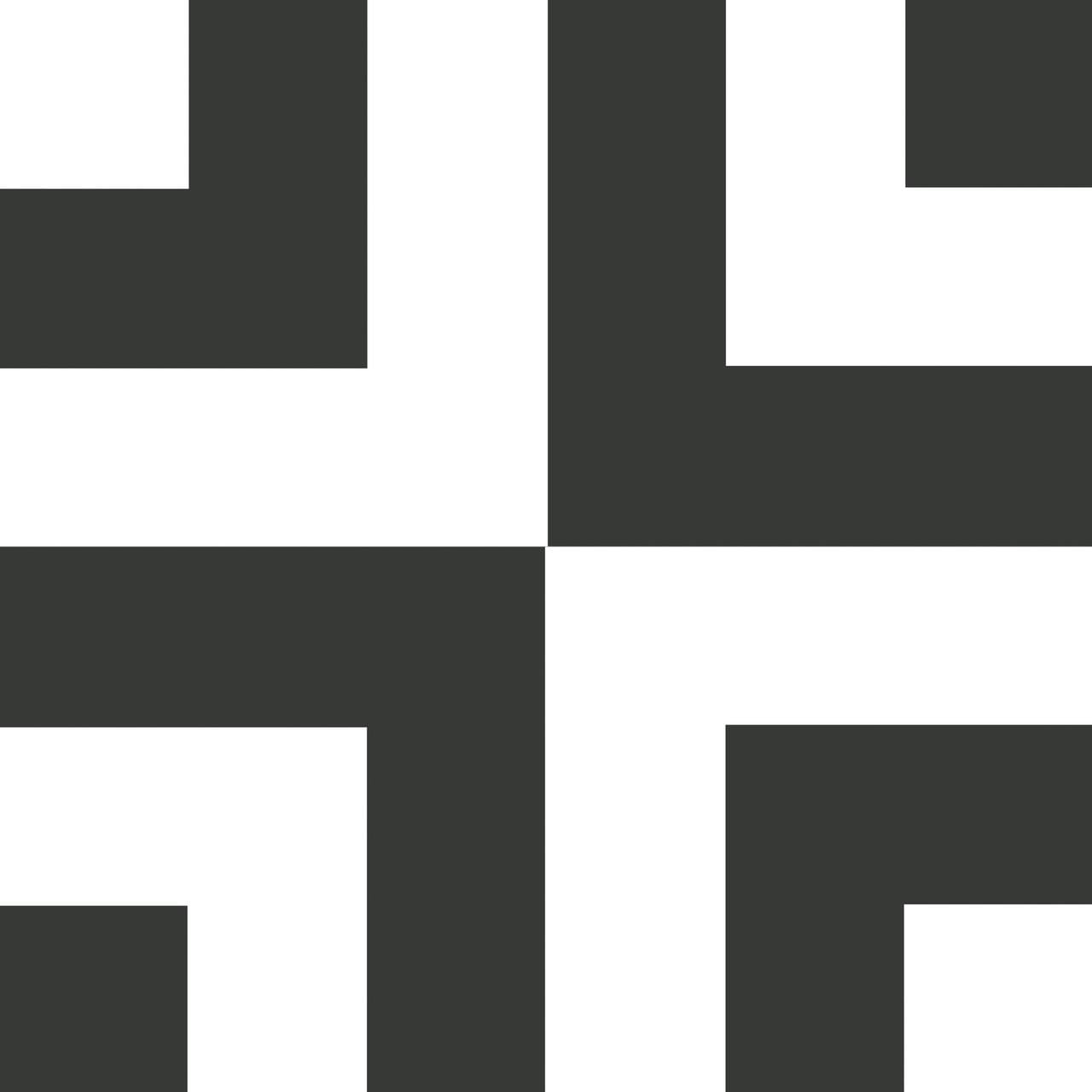 The Tile Project 8x8 Black and White Square Porcelain Tile (1 Sample)