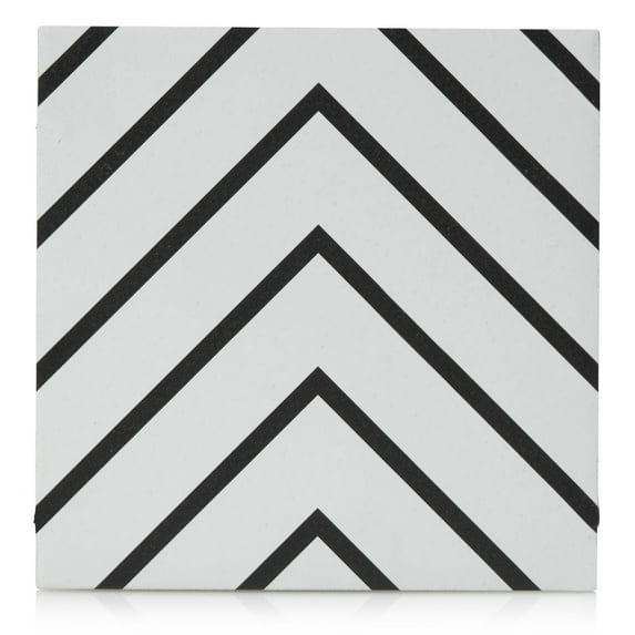 The Tile Project 8x8 Black and White Vera Porcelain Tile (7.25 Sq. ft. per Box)