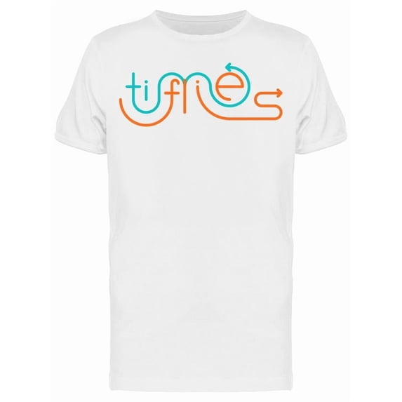 The Time Flies T-Shirt Men -Image by Shutterstock Men T-Shirt, Male Small