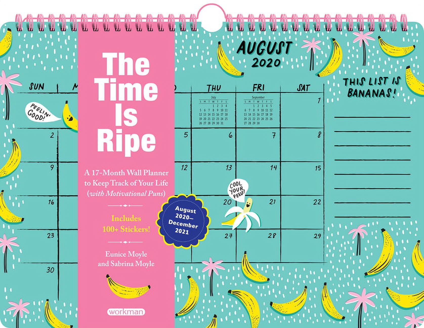 The Time Is Ripe Personal 17Month Wall Calendar 2021 Wall Planner to