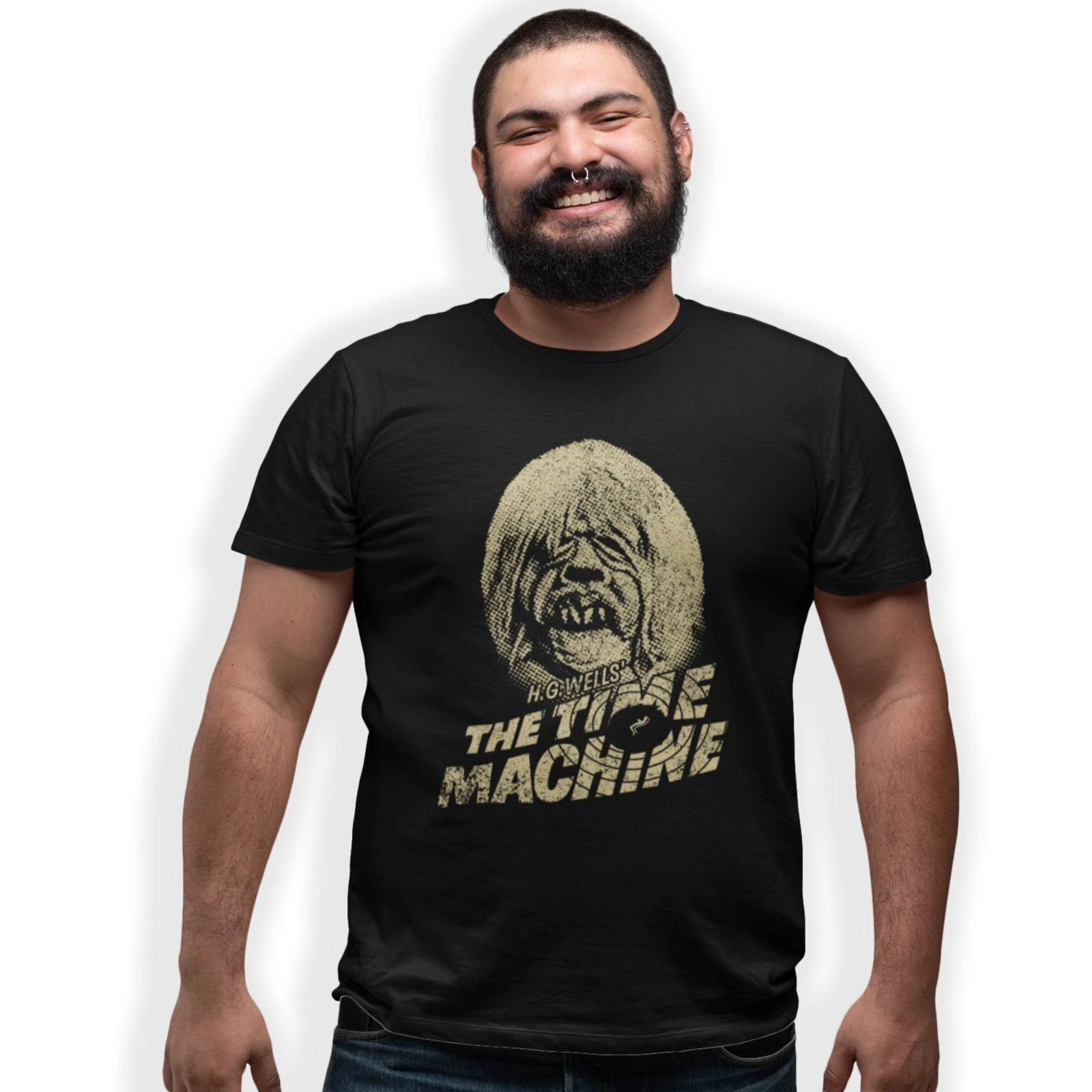 Meat Machine Movie The Time Machine Morlok T-shirt H G Wells Book Movie Poster Weena Cult ...