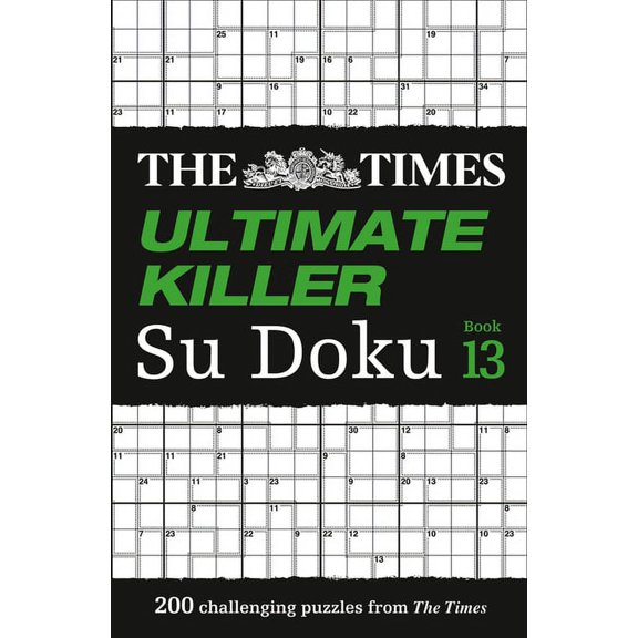 Times Su Doku The Times Ultimate Killer Su Doku: Book 13: 200 Challenging Puzzles from the Tmes, (Paperback)