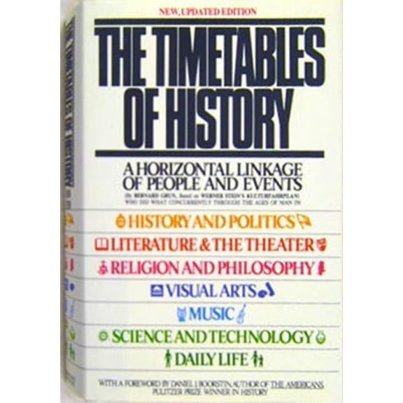 Pre-Owned The Timetables of History: A Horizontal Linkage of People and Events, Based on Werner Stein's Kulturfahrplan (Hardcover) 0671249878 9780671249878
