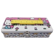 Tin Box Company Large Storage Box with Ruler Handle, Hello Kitty