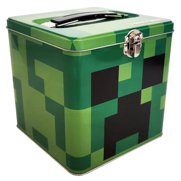 The Tin Box Company Minecraft XL Storage Tin with Handle, Minecraft