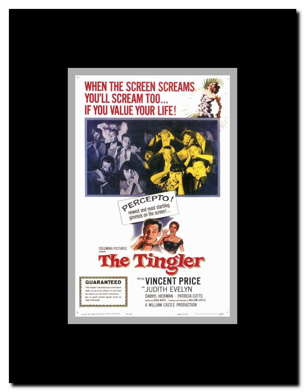 The Tingler Framed Movie Poster