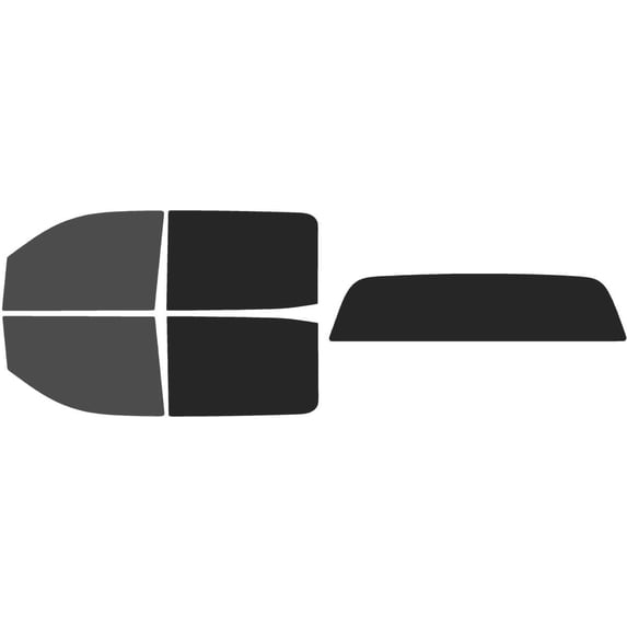 The Tint Effect Precut Window Tint Kit Compatible with Chevrolet Silverado 2500 3500 HD Crew Cab (2015-2019) (Full truck 30% front / 15% Rear solid rear) Automotive Film