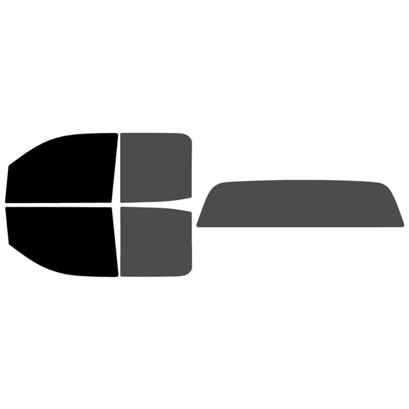 The Tint Effect Precut Window Tint Kit Compatible with Chevrolet Silverado 2500 3500 HD Double Cab (2015-2019) (Full truck 5% front / 30% Rear & solid rear) Automotive Film