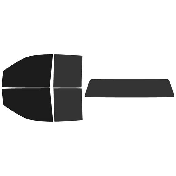 The Tint Effect Precut Window Tint Kit Compatible with Chevrolet Silverado 2500 & 3500 HD Double Cab (2020-2024)(5% front / 15% Rear / solid rear) Automotive Film