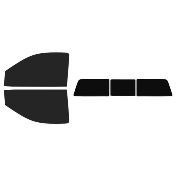 The Tint Effect Precut Window Tint Kit Compatible with Chevrolet Silverado 2500 Regular Cab (2020-2025) 4th Generation (15% front / 5% Rear / 3 piece slider) Automotive Film