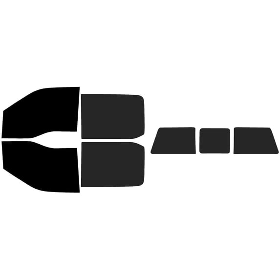 The Tint Effect Precut Window Tint Kit Compatible with Ford F-150 Crew Cab Truck (2021-2024)(5% front doors / 15% Rear doors / 3 piece slider rear windshield) Automotive Film