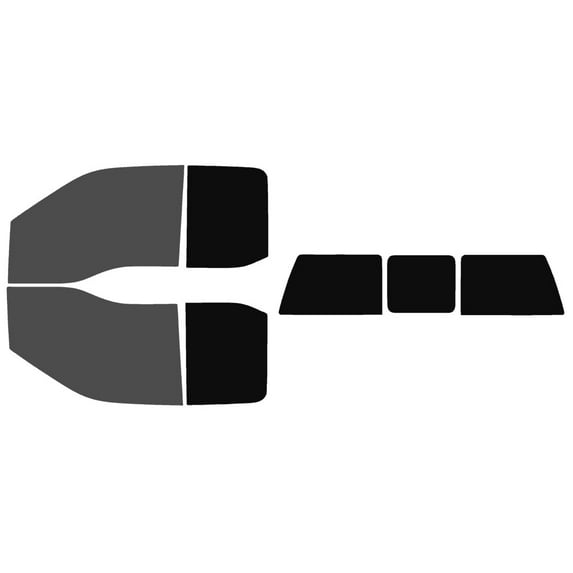 The Tint Effect Precut Window Tint Kit Compatible with Ford F-150 SuperCab Extended Cab Truck (2015-2020)(Full truck includes: 30% front doors / 5% Rear doors & 3 piece) Automotive Film