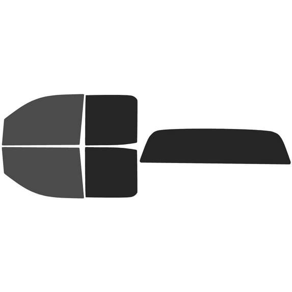 The Tint Effect Precut Window Tint Kit Compatible with GMC Sierra 1500 Double Cab (2019-2024)(4th Generation)(30% front / 15% Rear / Solid Rear) Automotive Film