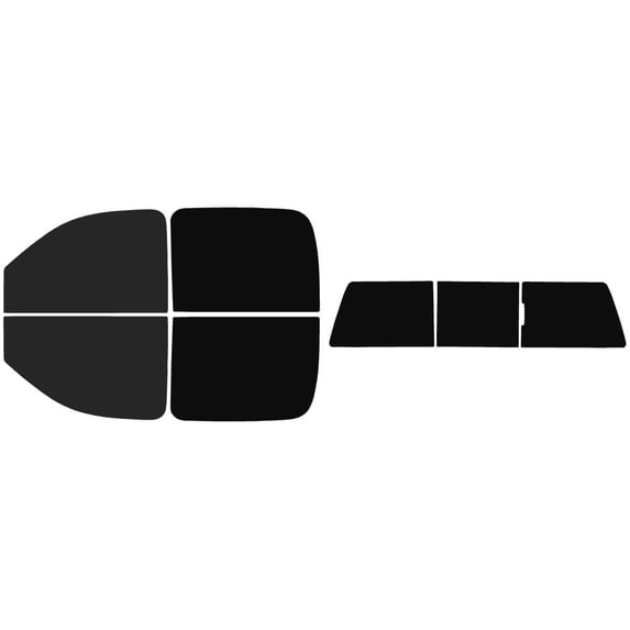 The Tint Effect Precut Window Tint Kit Compatible with GMC Sierra 2500 3500 HD Crew Cab Truck (2008-2014)(Full truck includes: 15% front / 5% Rear and 3 piece slider) Automotive Film