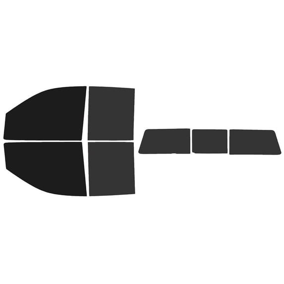 The Tint Effect Precut Window Tint Kit Compatible with GMC Sierra 2500 & 3500 HD Double Cab (2020-2024)(5% front / 15% Rear / 3 piece slider) Automotive Film