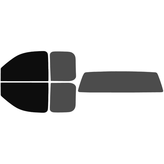 The Tint Effect Precut Window Tint Kit Compatible with GMC Sierra 2500 3500 HD Double Cab Truck (2008-2014)(Full truck includes: 5% front / 30% Rear and solid rear) Automotive Film