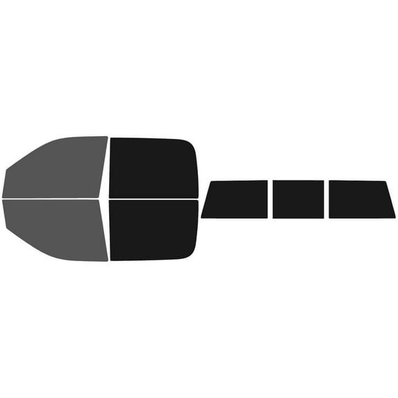 The Tint Effect Precut Window Tint Kit Compatible with Ram 1500 (Classic Version ONLY) Crew Cab Truck (2019-2023) (includes: 30% front / 5% Rear / 3 piece slider rear windshield) Automotive Film