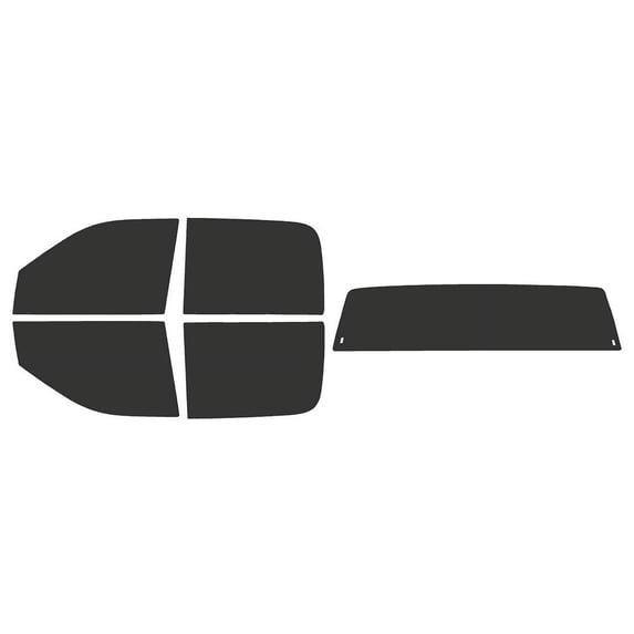 The Tint Effect Precut Window Tint Kit Compatible with Ram 2500 3500 Crew Cab Truck (2019-2024) 5th Generation (with solid rear w/defrost: 15%) Automotive Film