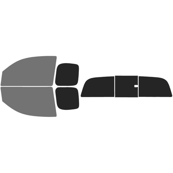 The Tint Effect Precut Window Tint Kit Compatible with Toyota Tacoma Access Cab Truck (2005-2015)(Full truck includes: 45% front doors / 15% Rear doors & 3 Piece Manual) Automotive Film
