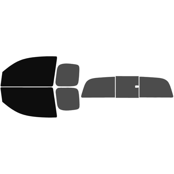 The Tint Effect Precut Window Tint Kit Compatible with Toyota Tacoma Access Cab Truck (2005-2015)(Full truck includes: 5% front doors / 30% Rear doors & 3 Piece Manual) Automotive Film
