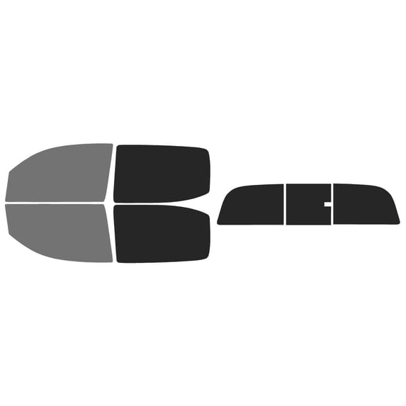 The Tint Effect Precut Window Tint Kit Compatible with Toyota Tacoma Double Cab Truck (2016-2023)(Full: 45% front / 15% Rear / 3 Piece Manual) Automotive Film