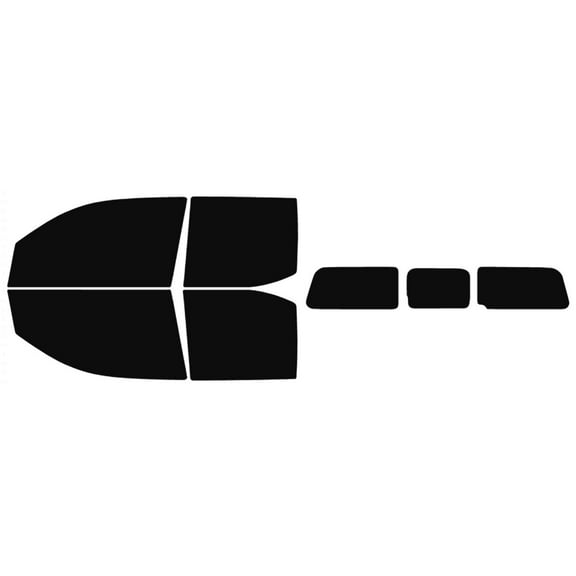 The Tint Effect Precut Window Tint Kit Compatible with Toyota Tacoma Double Cab Truck (2024-2025)(Full truck with 3 Piece Rear: 5%) Automotive Film