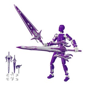 The Titan 13 Poseable Collectible - T13 Action Figure Series, An Unmatched Easter Gift for Serious Hobbyists（Purple）