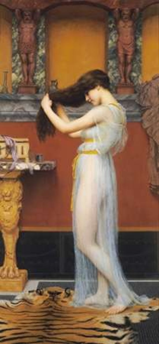 The Toilet Canvas Art - John William Godward (10 x 20)