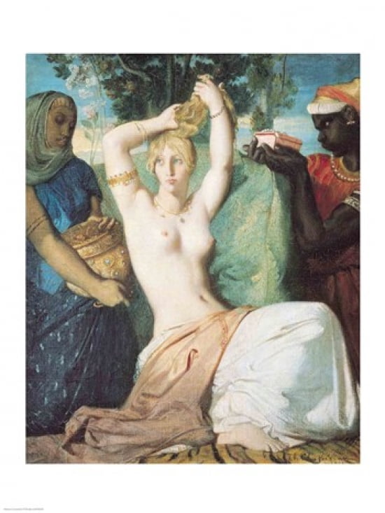 The Toilet of Esther 1841 Canvas Art - Theodore Chasseriau (18 x 24)
