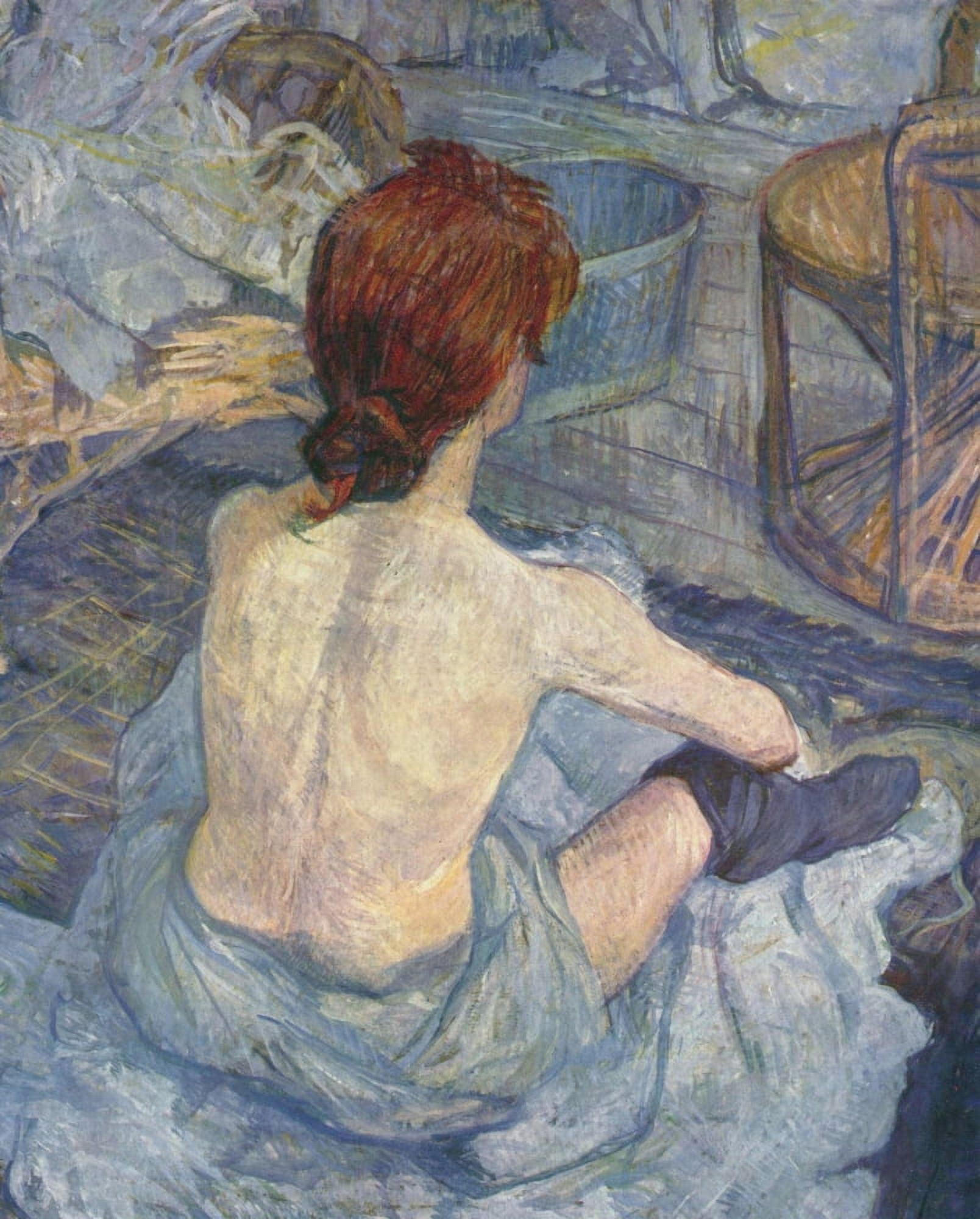 The Toilette 1 Canvas Art - H de Toulouse-Lautrec (18 x 24)