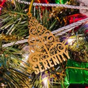 The Token Shop AA Serenity Tree Sobriety Christmas Ornament, Sober Gift