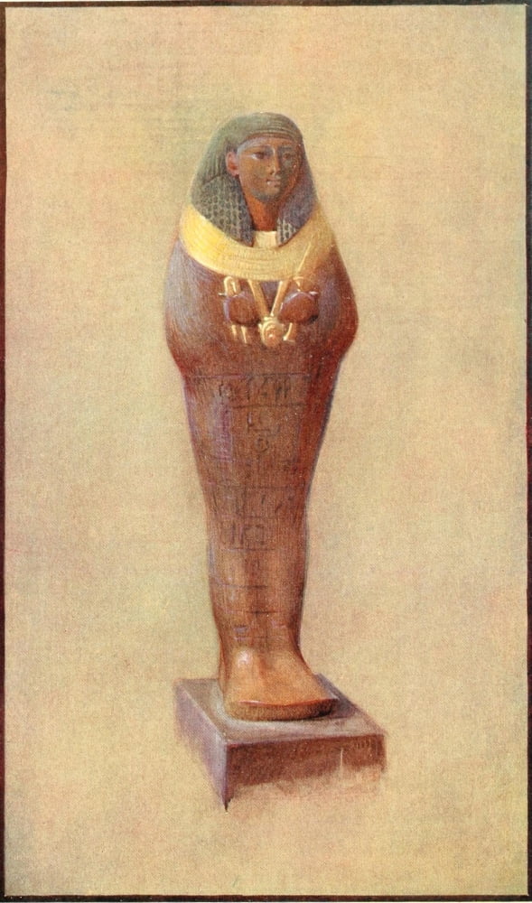 The Tomb of Iouiya & Touiyou 1907 Wooden Shawabti figures of Iouiya Canvas Art - Howard Carter (18 x 24)