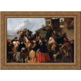 thumbnail image 1 of The Tooth Extractor 24x18 Gold Ornate Wood Framed Canvas Art by Giovanni Domenico Tiepolo, 1 of 2