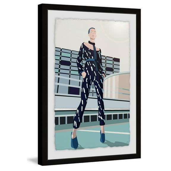 The Top Model Framed Painting Print